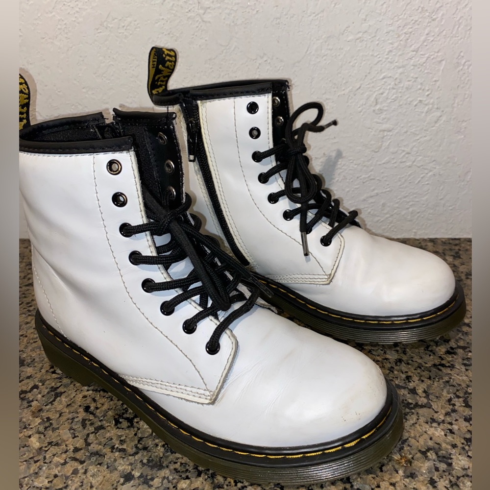 White Doc Martins